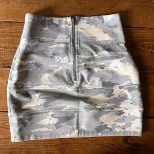 Talula Camouflage Bodycon Bandage Mini Skirt